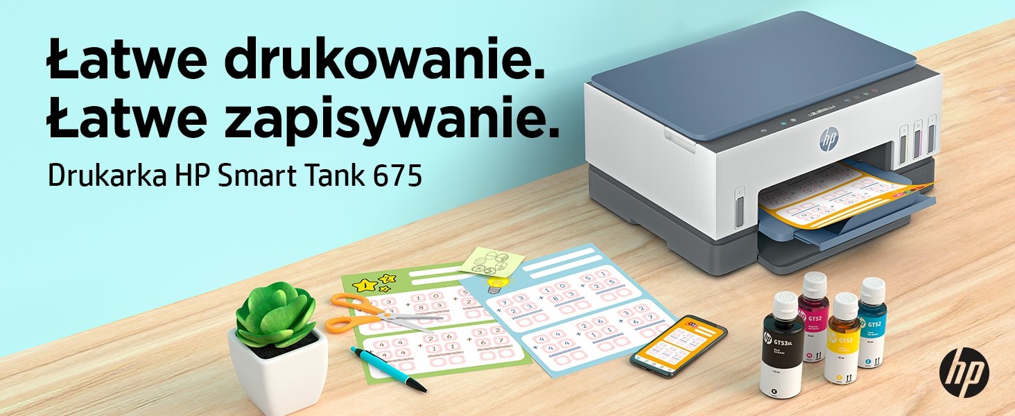 Printer multifunksional HP Smart Tank 675, Inkjet termal, i kaltër