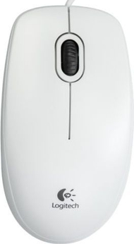  Глувче Logitech B100 (910-003360), бела/црна боја