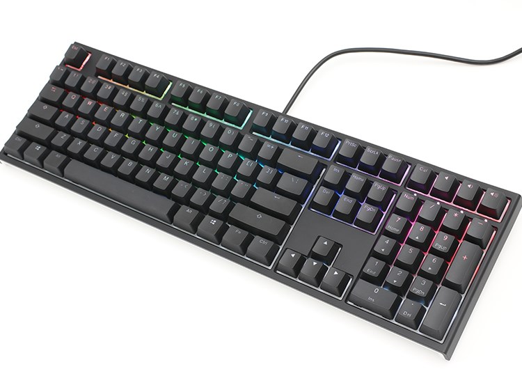 Tastierë Ducky One 2, Full-size, Cherry MX Black, RGB, e zezë