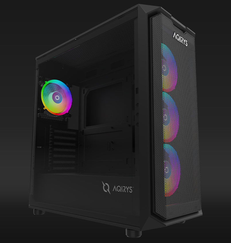 Kuti kompjuterike gaming WEZEN Pro, ATX, 4x 120mm RGB, e zezë
