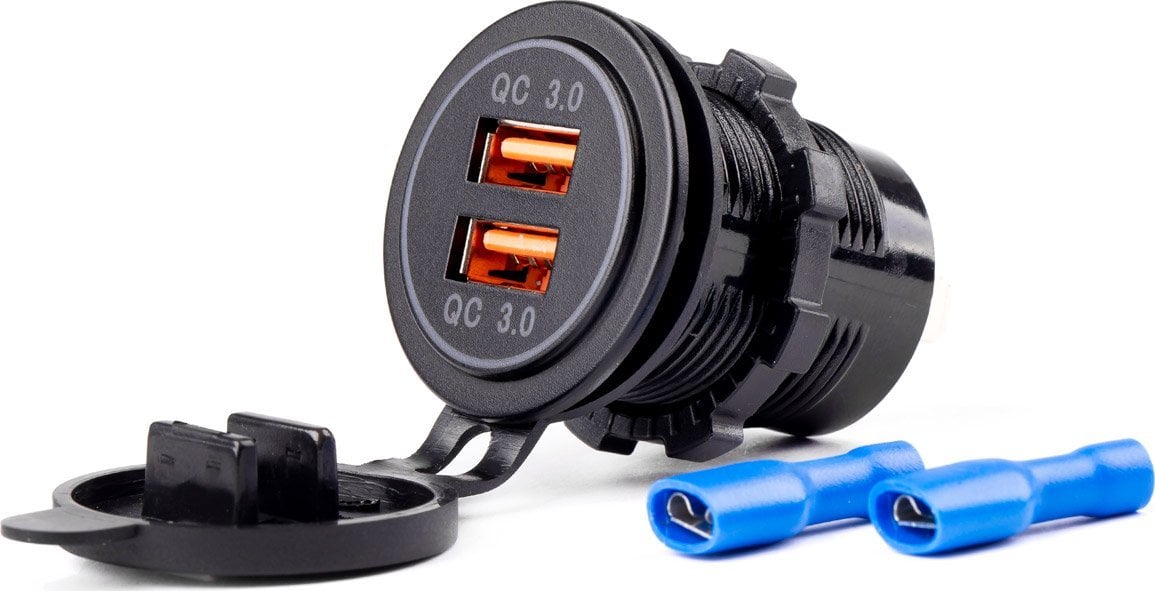 Ngarkues makinë AMiO 02855, 2x USB 3A, i zi
