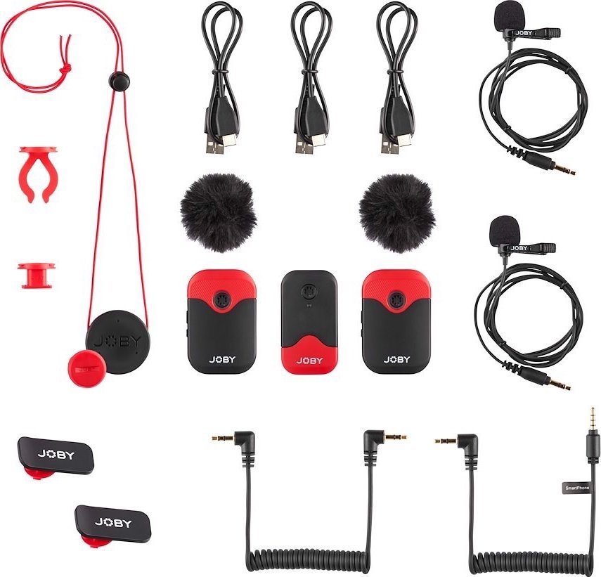 Безжичен микрофон Joby Wavo AIR, лавалиер, 3.5 mm, црн