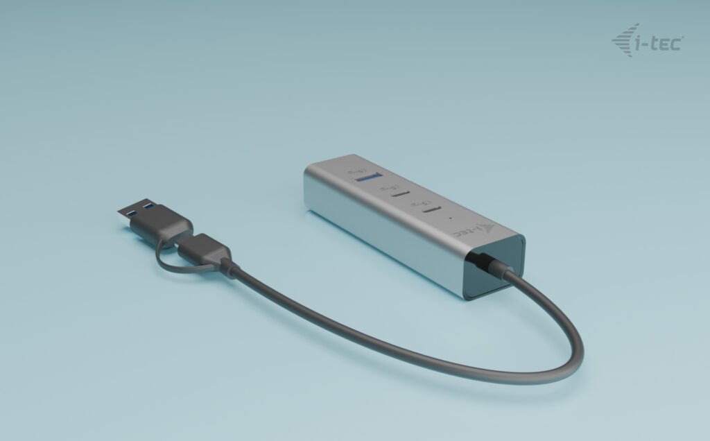 HUB полнач I-tec Metal Universal, 2x USB C, 2x USB A, Power Delivery 85W