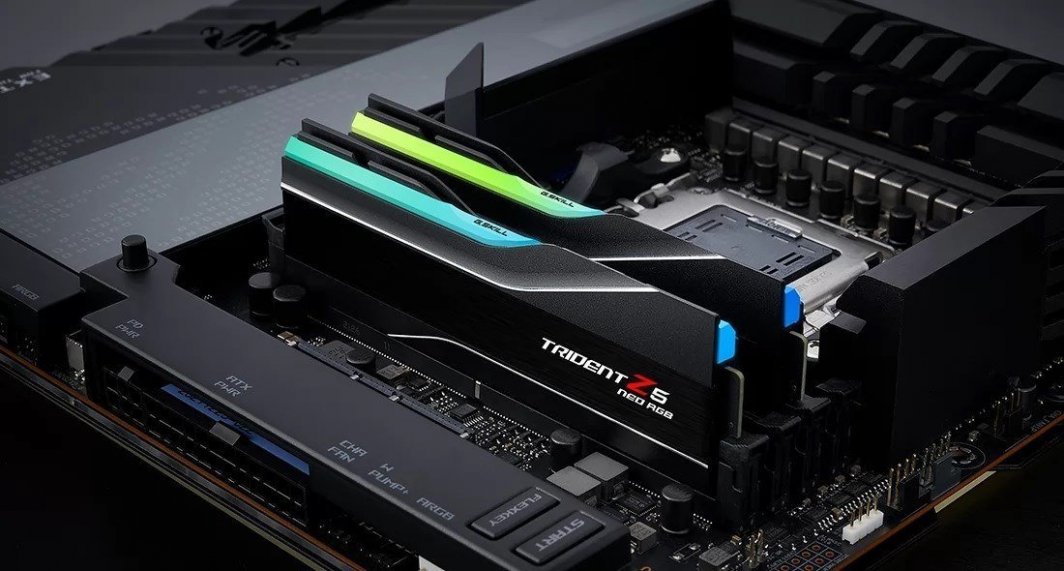 Memorie G.Skill Trident Z5 Neo RGB, DDR5, 48 GB, 6400 MHz, CL32, F5-6400J3239F24GX2-TZ5NR