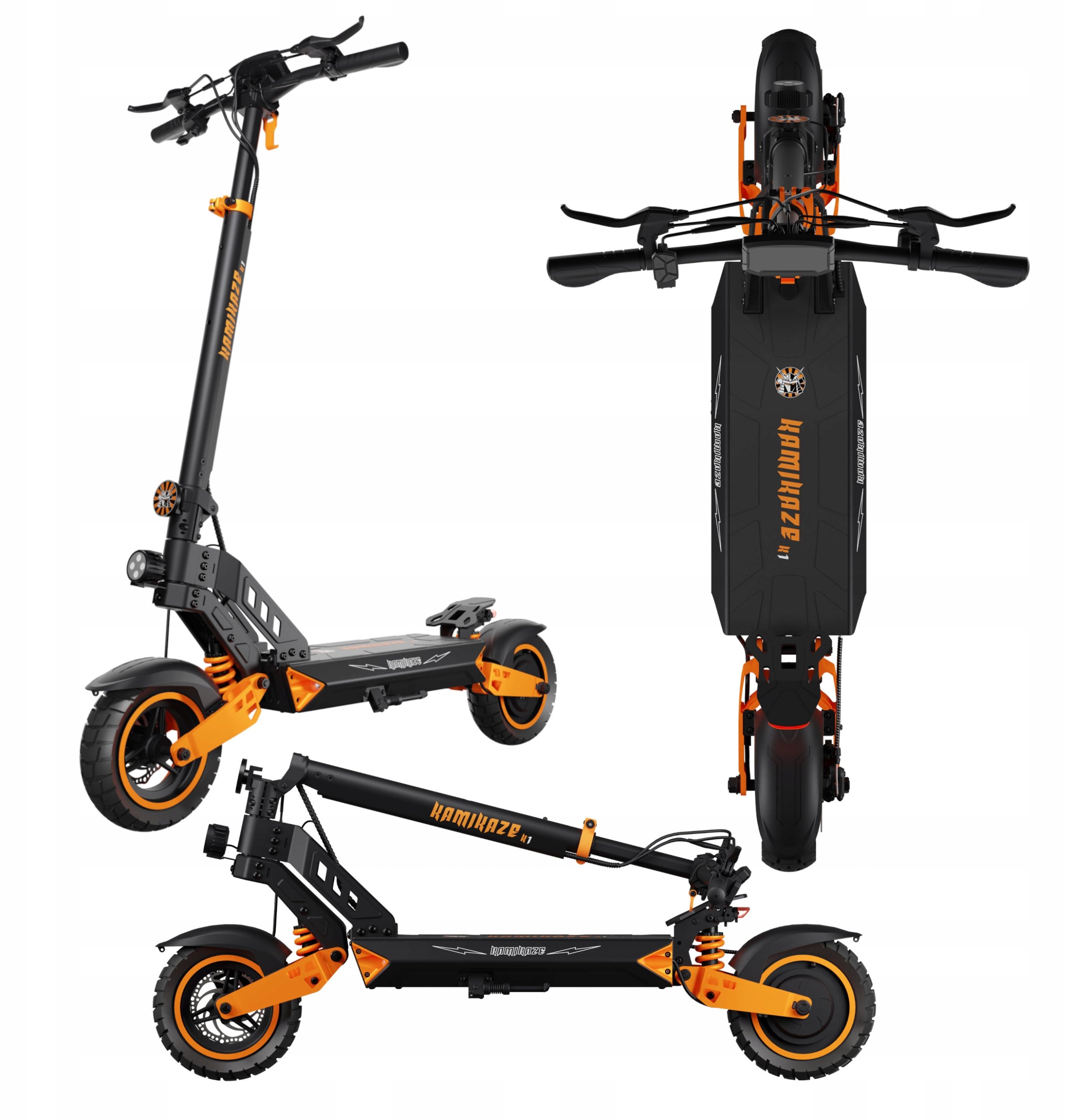 Trotinet elektrik Kamikaze K1, motor 1000W, deri 60 km autonomi, i zi