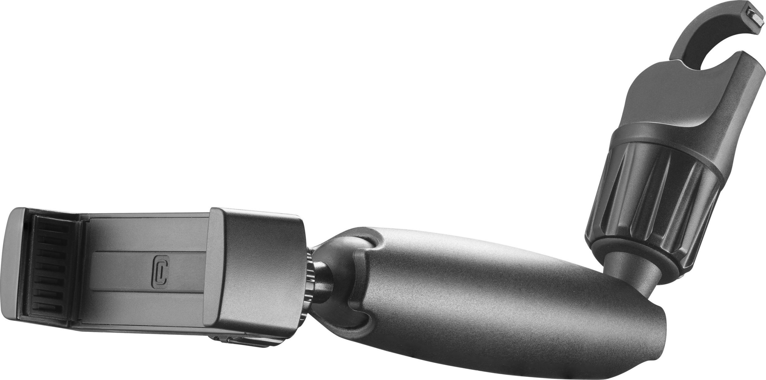 Mbajtëse telefoni Cellularline Spin Mirror Car Holder, për pasqyrë të brendshme, universale, e zezë