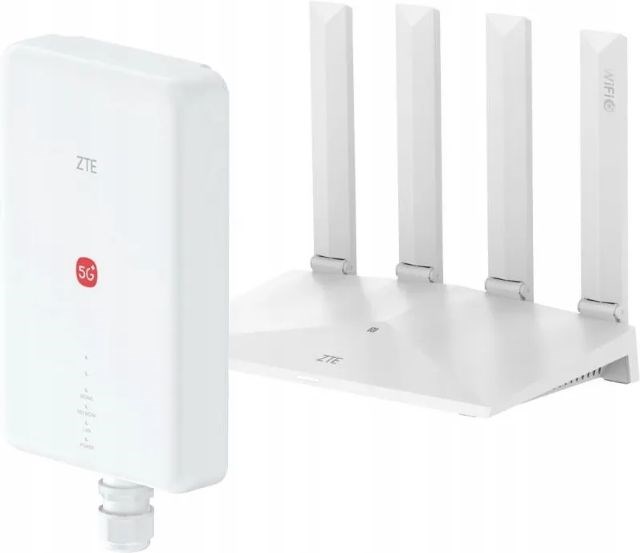 Router ZTE G51F 5G ODU MC7510, Wi-Fi, gigabit, i bardhë
