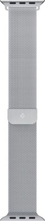 Rrip ore Spigen Metal Fit, për Apple Watch 41mm 40mm 38mm, çelik inox, argjendtë