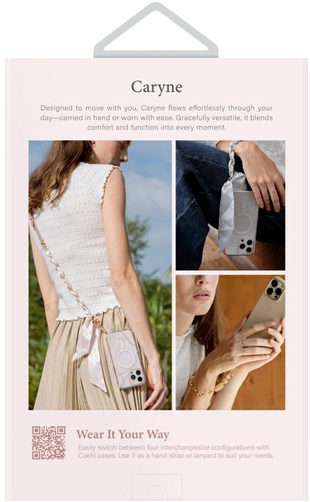 Vargëzë universale për telefon Uniq Coehl Caryne, 2 në 1, për smartphone, bezhë dusty nude