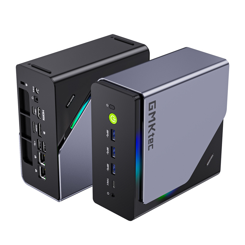 Mini PC GMKTec NucBox K12, AMD Ryzen 7 255, 32GB RAM 1TB SSD, gri 4