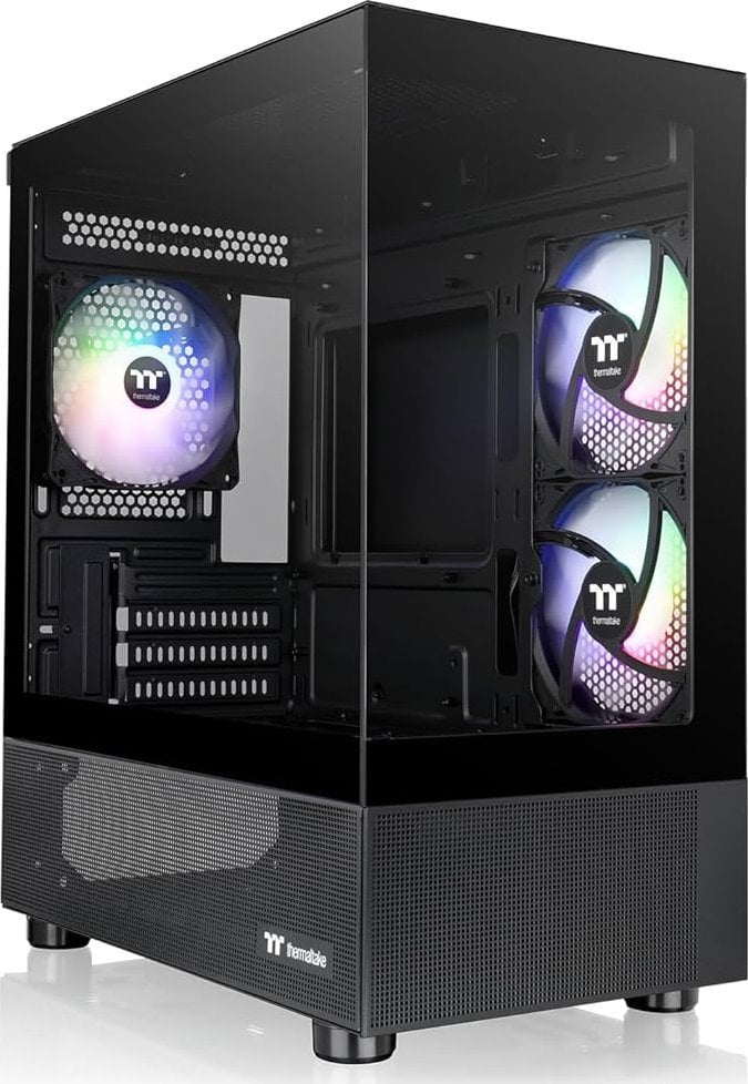 Kullë PC Thermaltake View 170 TG ARGB, Micro ATX, xham i temperuar, e zezë