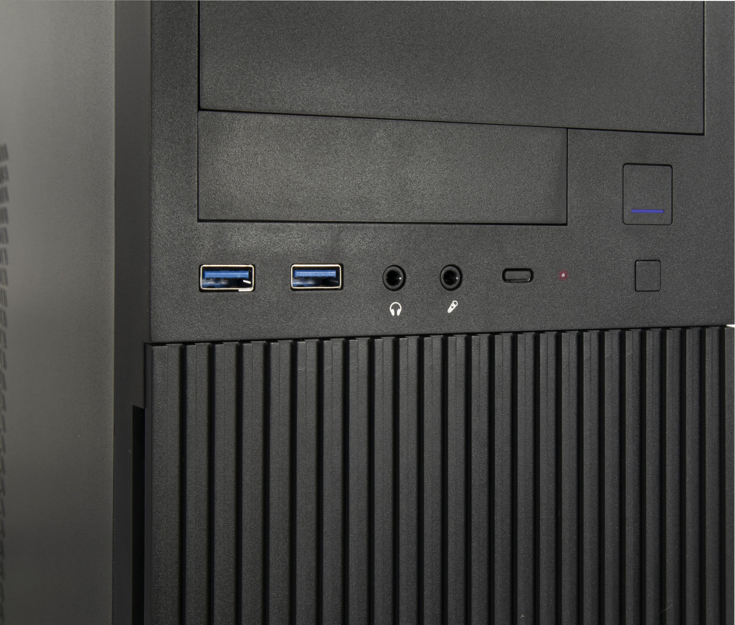 Kuti kompjuterike Inter-Tech Micro IT-6521 Straight, MIDI, mini tower, e zezë