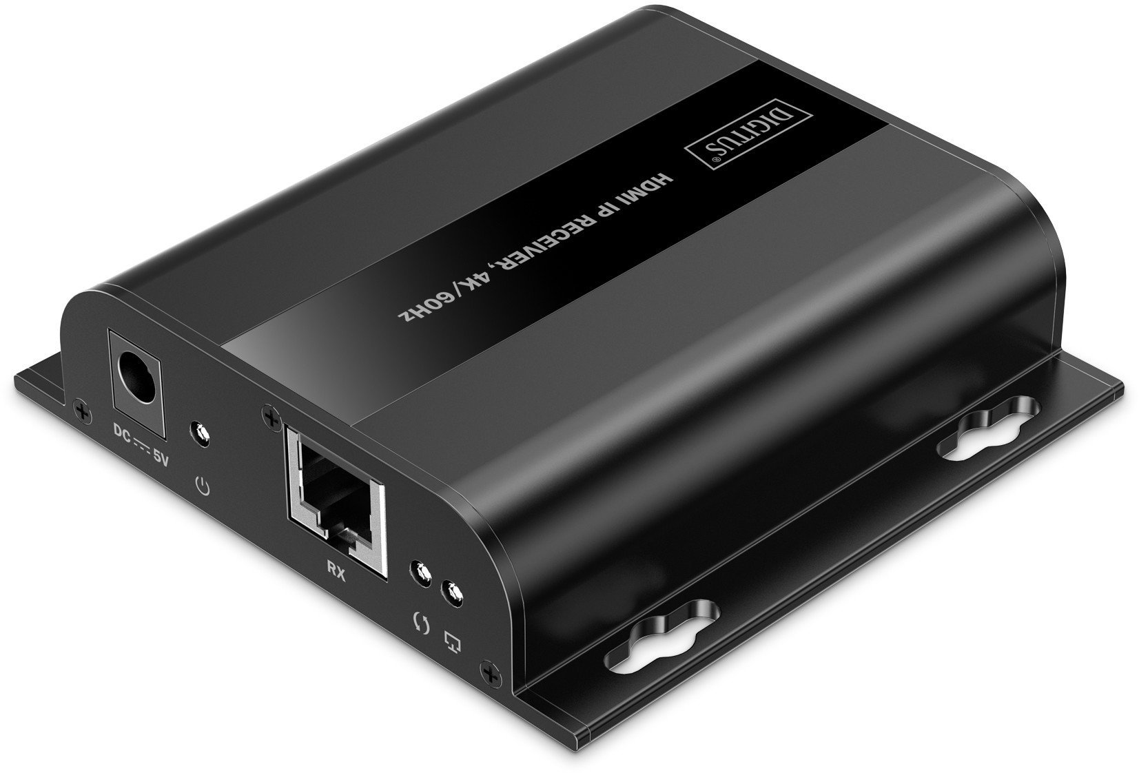 Marrës HDMI IP Digitus DS-55351, 4K 60Hz, UHD, i zi