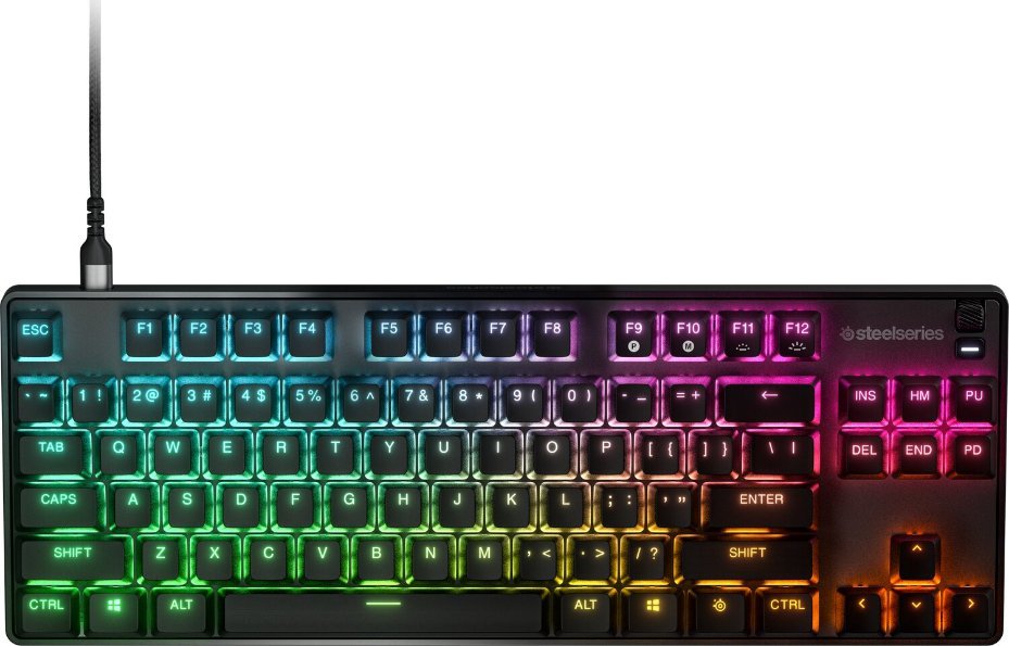 Tastierë SteelSeries Apex 9 TKL, optike OptiPoint, RGB, e zezë