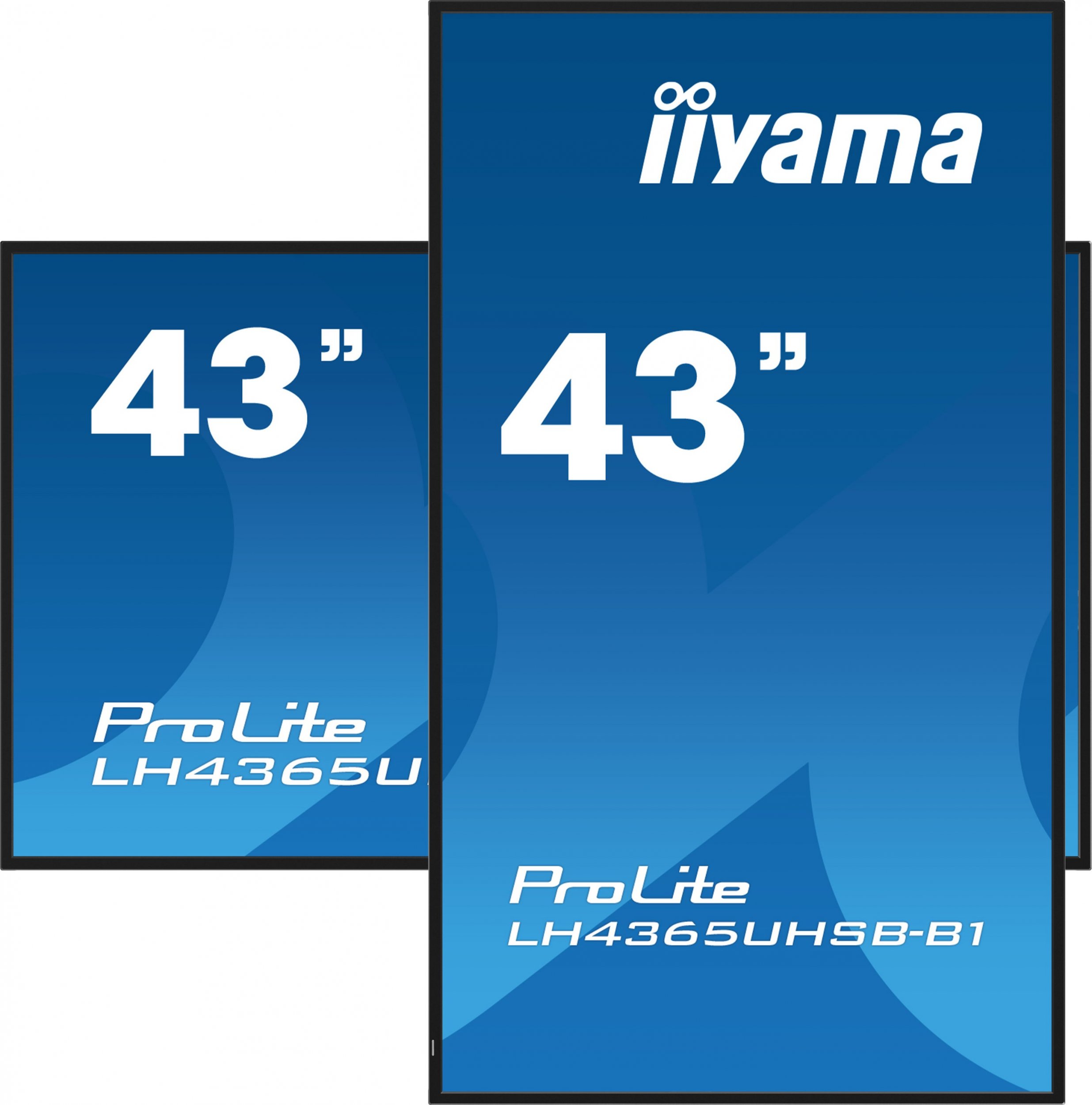 Ekran profesional Iiyama LH4365UHSB-B1, 43", 4K Ultra HD, 800 cd/m², i zi
