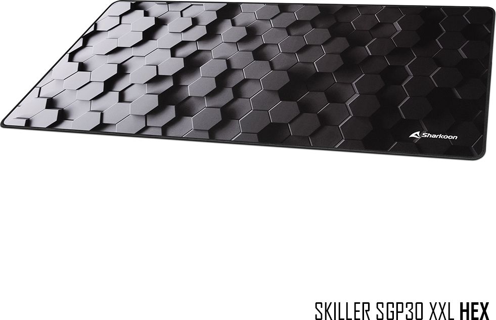 Mousepad Sharkoon Skiller SGP30 XXL Hex, sipërfaqe lojërash, i zi