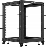 Raf i hapur rrjeti Lanberg Open Rack 19 15U, 600x600-1100 mm, i zi