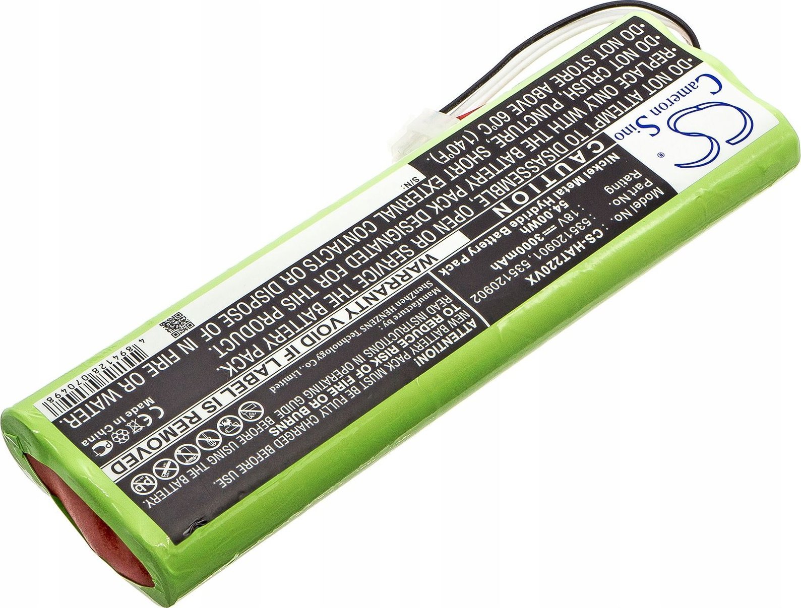 Bateri Ni MH për kositëse Husqvarna, 18V, 3000mAh, e gjelbër