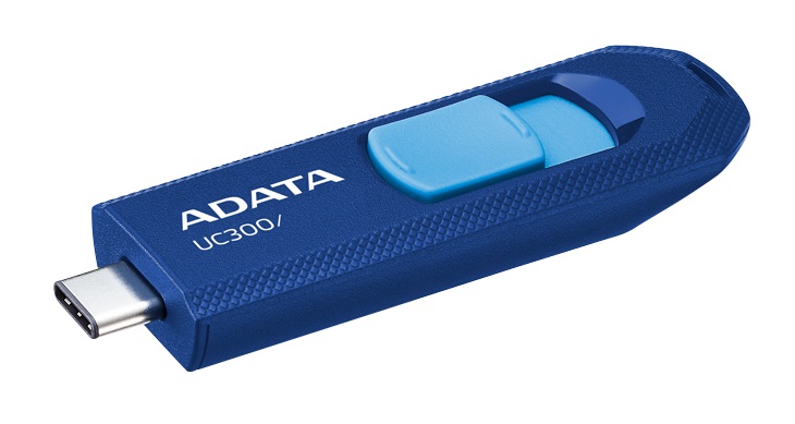 USB flash drive ADATA UC300, 64GB, Type C, USB 3.2 Gen1, blu