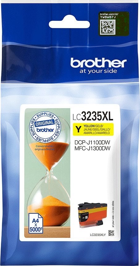 Fishek boje Brother LC-3219XLC, rendiment i lartë, i verdhë