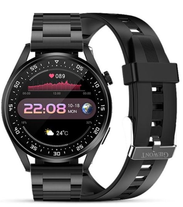 Smartwatch Giewont GW450-1, rrip silikoni, i zi