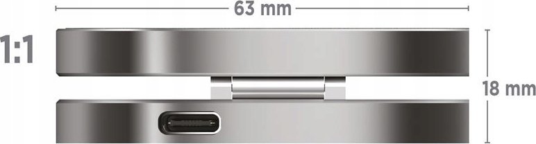 Stacion karikimi Mobile OriginTravelCharge PRO, 23W, MagSafe, argjendtë