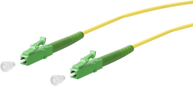 Kabull optik Metz Colleague OpDAT 151P3JAJA05E, LC APC në LC APC, OS2, 0.5m, i verdhë