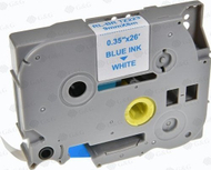 Shirit etiketime White Box Brother TZ-223, tekst blu, sfond i bardhë