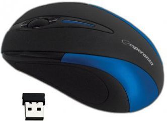 Maus Esperanza Antares, wireless, USB, i zi dhe i kaltërt