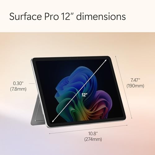 Tablet Microsoft Surface Pro Copilot Plus PC, 12" Touchscreen, Snapdragon X Plus, 16GB RAM, 512GB, Platinum