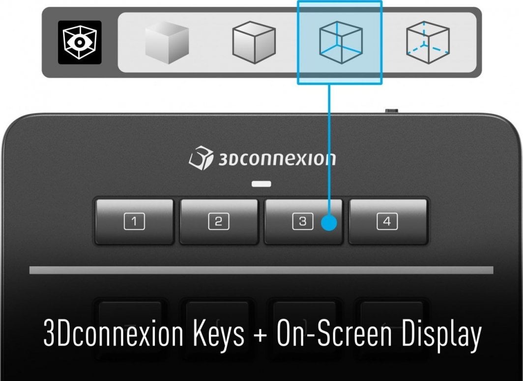 Tastierë 3Dconnexion Bezprzewodowy, numerike, wireless, e zezë