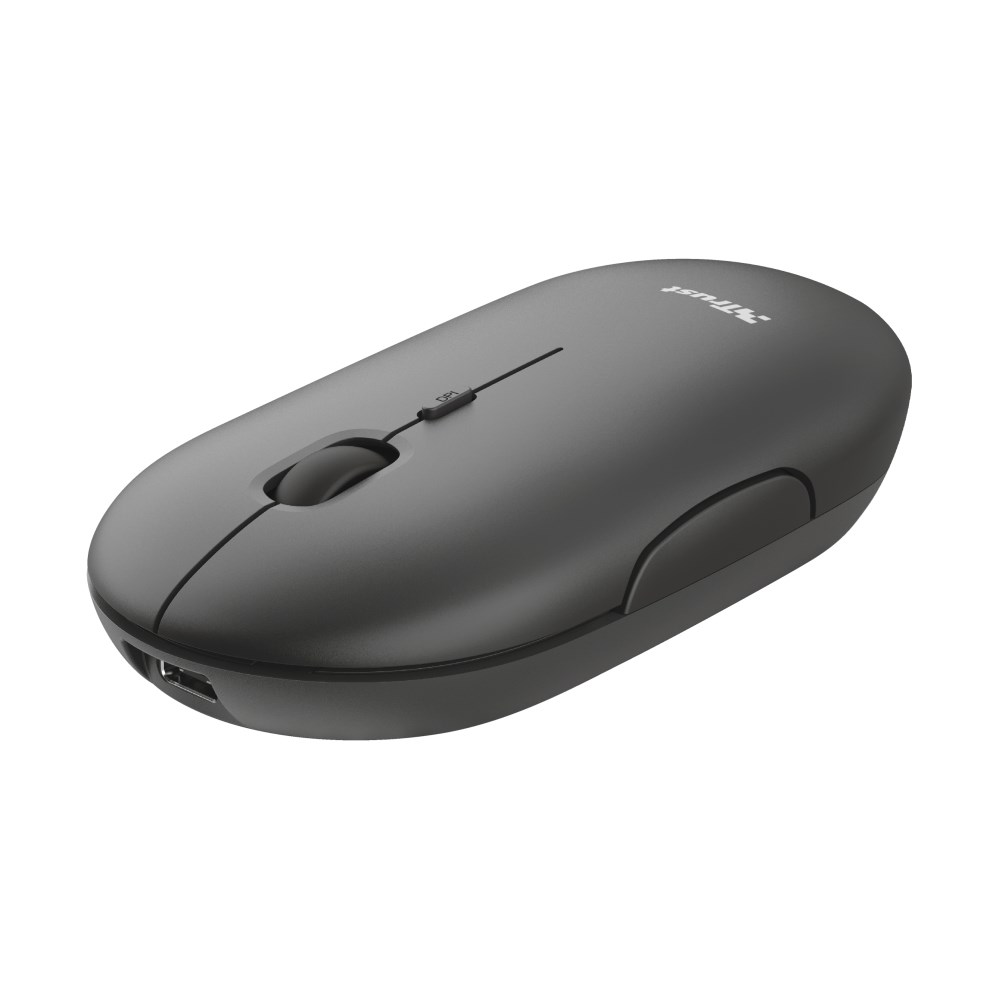 Maus Trust Puck Rechargeable, RF Wireless + Bluetooth, i zi