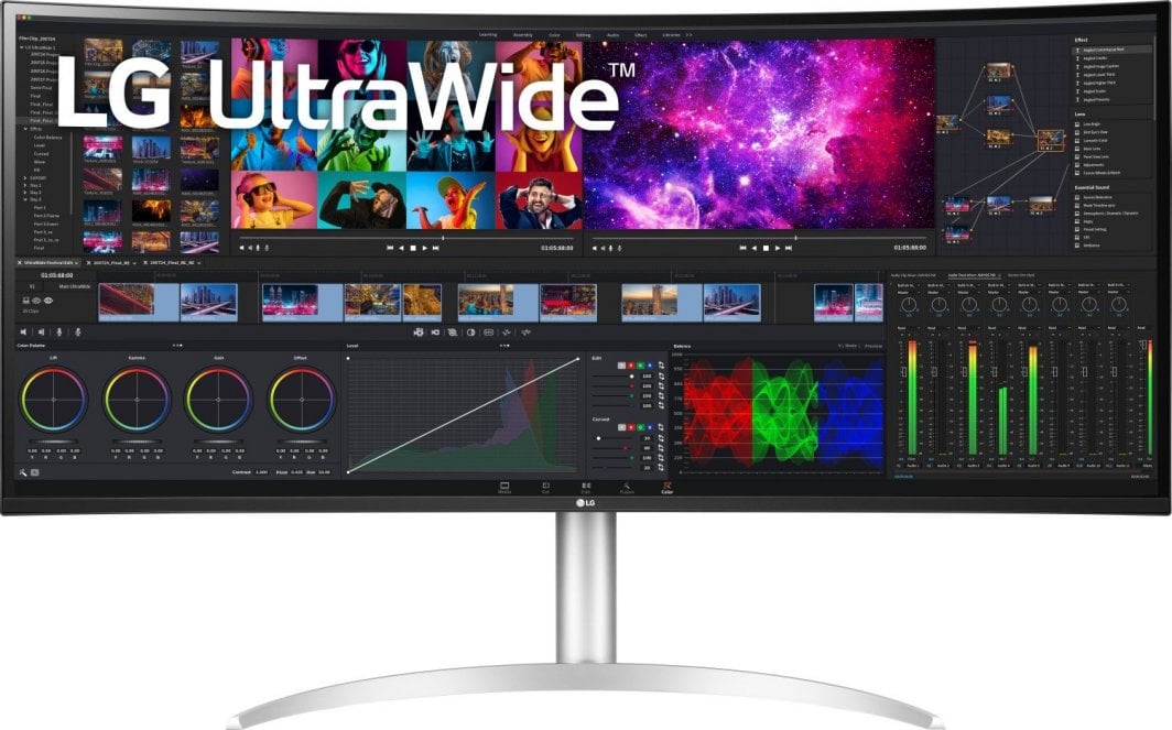 Monitor LG 40WP95XP-W, 39.7'', UltraWide 5K, i bardhë