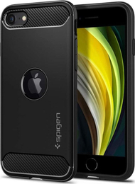 Kornizë mbrojtëse Spigen Rugged Armor për Apple iPhone SE 2020, e zezë