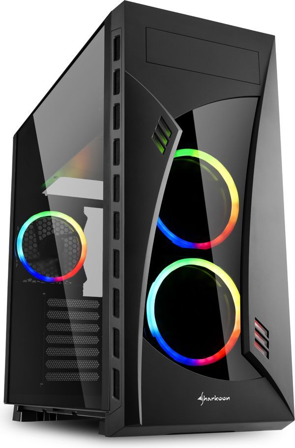 Kasë Sharkoon Night Shark RGB, Midi Tower