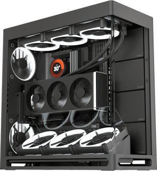 Kase kompjuteri HAVN HS420 VGPU Hybrid Dual Chamber, Mid Tower, xham i temperuar, e zezë