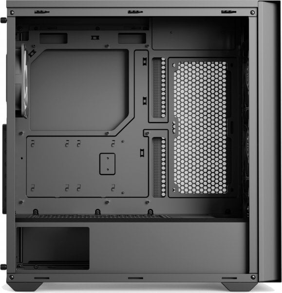 Куќиште компјутер Aerocool ACCM DS02043.11 Mid Tower, ARGB, ATX, црно