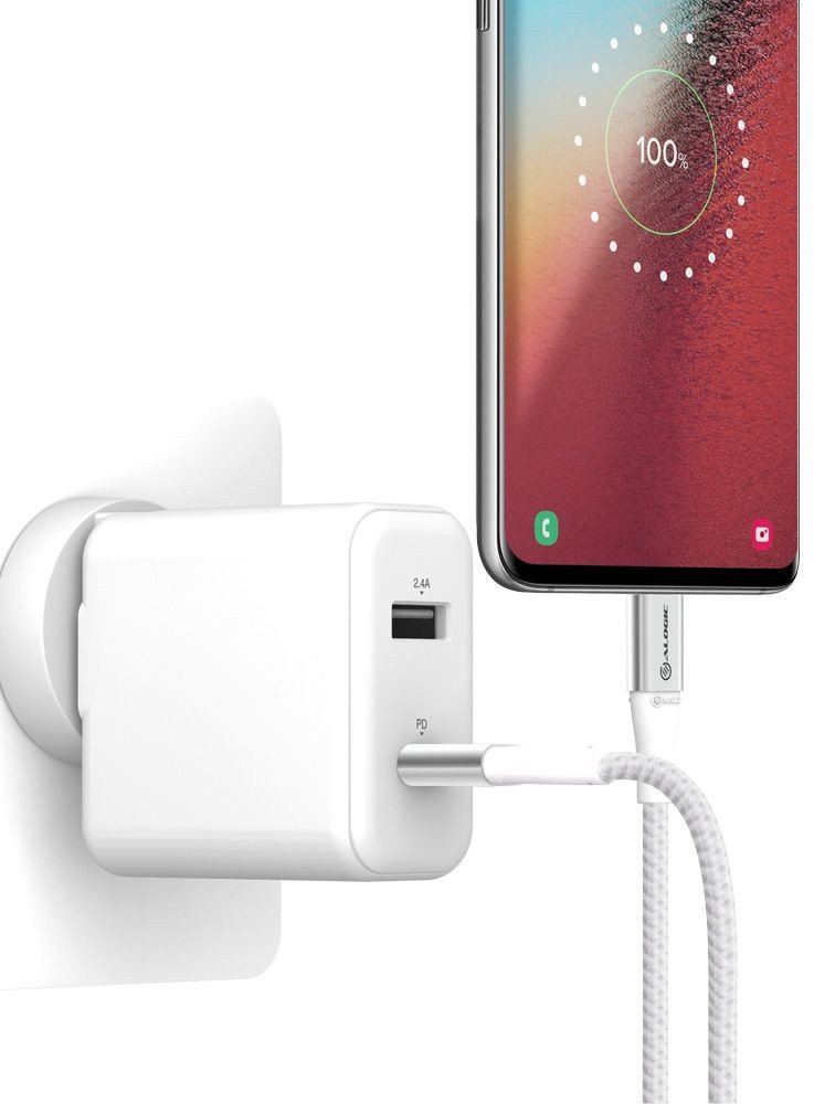 Kабел USB C ALOGIC Super Ultra, 30cm, 5A 480Mbps, сребрен