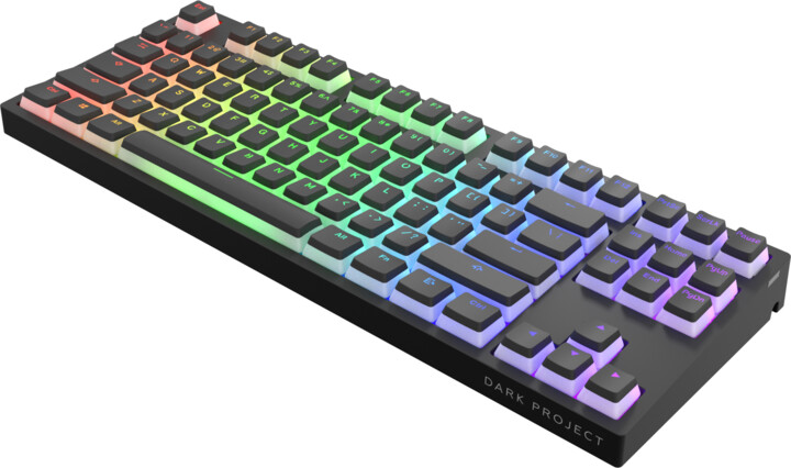 Tastierë Dark Project KD87A Pudding, Gateron Optical Red, US