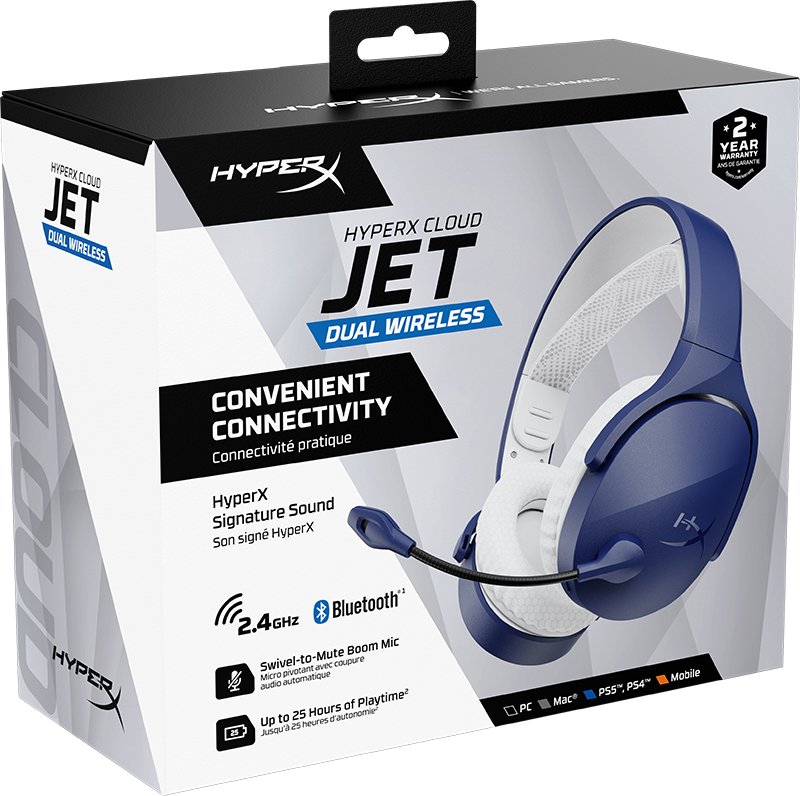 Kufje gaming HyperX Jet, të kaltra
