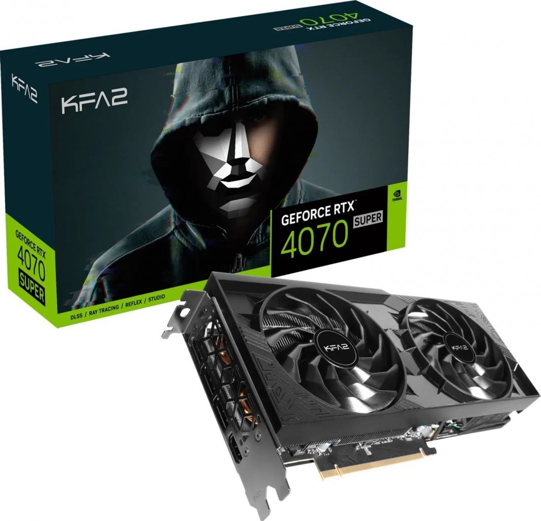 Kartelë grafike KFA2 GeForce RTX 4070 SUPER 1-Click OC 2X 12GB GDDR6X