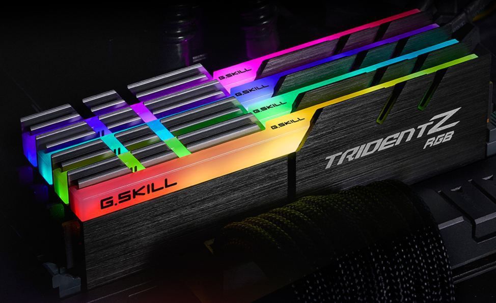 Memorie G.Skill Trident Z RGB, DDR4, 64 GB, 3600 MHz, CL17, F4-3600C17Q-64GTZR