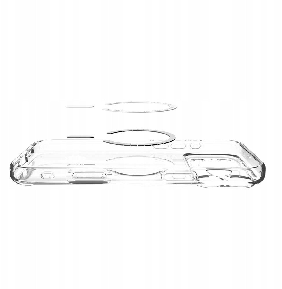 Mbulesë telefoni Spigen Ultra Hybrid MagSafe për iPhone 17 Pro, transparente, e bardhë