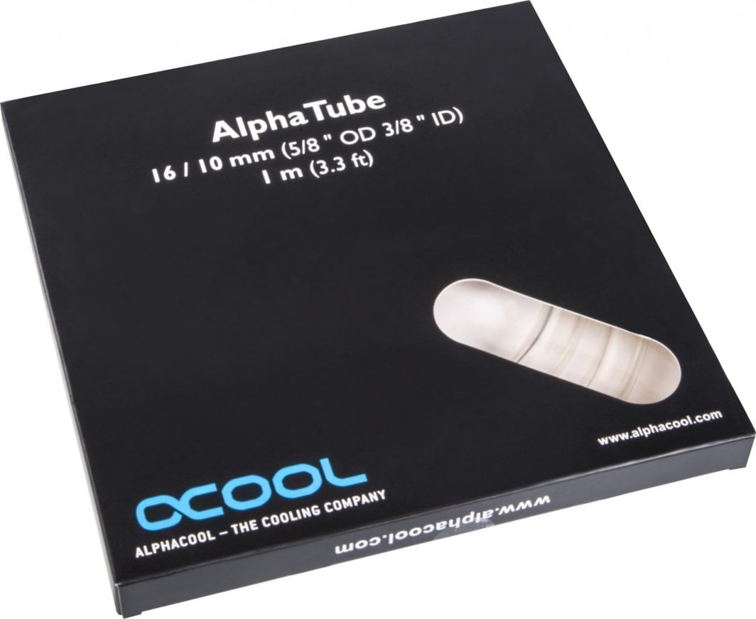Zorrë ftohëse Alphacool AlphaTube HF, 16/10mm, PVC transparent, 1m