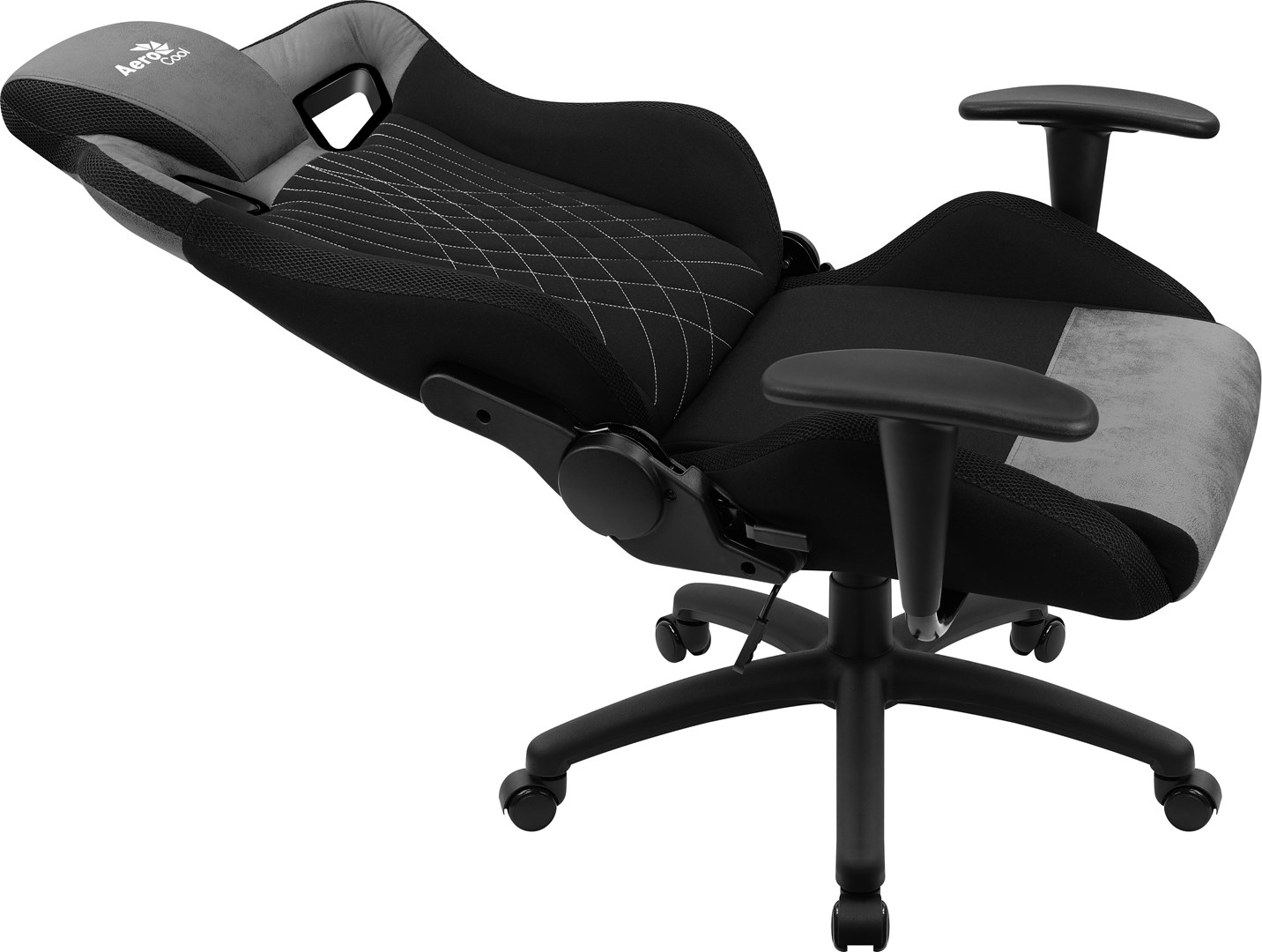 Karrige lojërash AeroCool EARL AeroSuede, 150 kg, e zezë/e hirtë