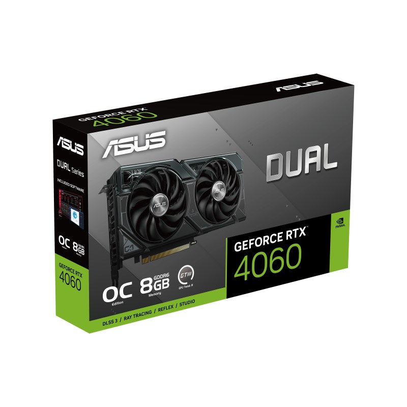 Kartelë grafike ASUS Dual -RTX4060-O8G NVIDIA GeForce RTX­ 4060 8 GB GDDR6