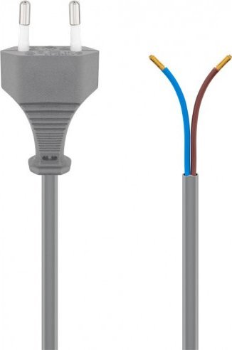 Kabllo rryme Wentronic Goobay Euro Cable 51346, 1.5 m, Europlug Type C, gri