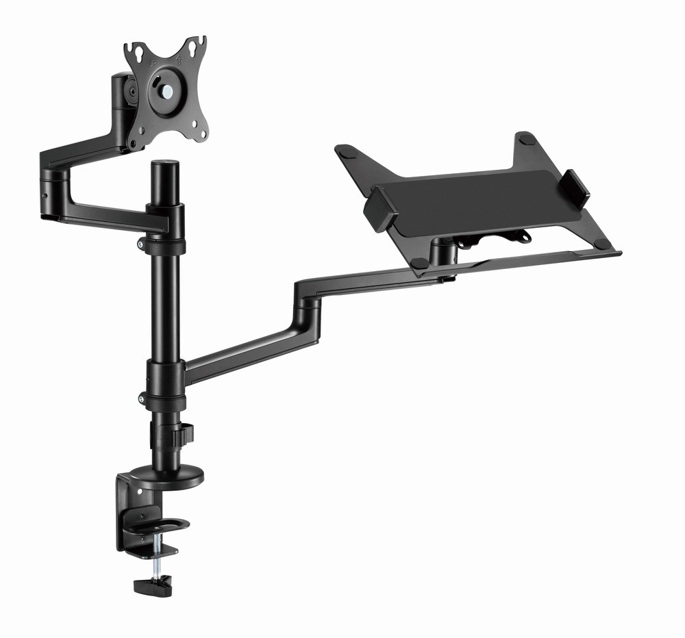 Krah montimi për monitor dhe laptop Gembird MA-DA-04, deri në 32", 17.3", i zi