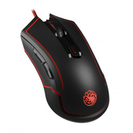 Maus gaming Lexip Game of Thrones Targaryen, me kabllo dhe pa kabllo, optik, i zi e i kuq