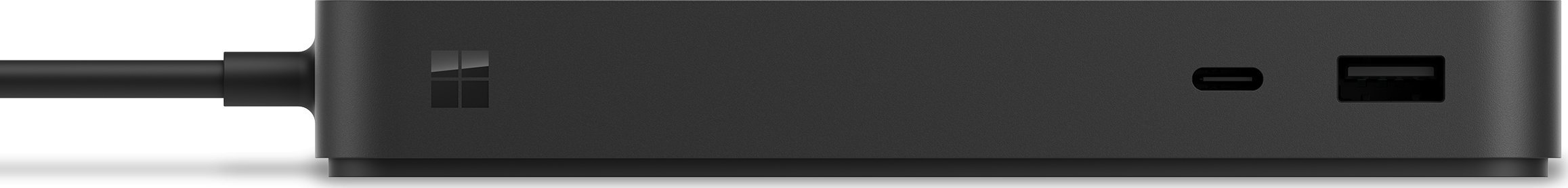 Adaptues Microsoft Surface Thunderbolt 4, shumë porta, mbështetje deri 2 monitorë 4K, i zi